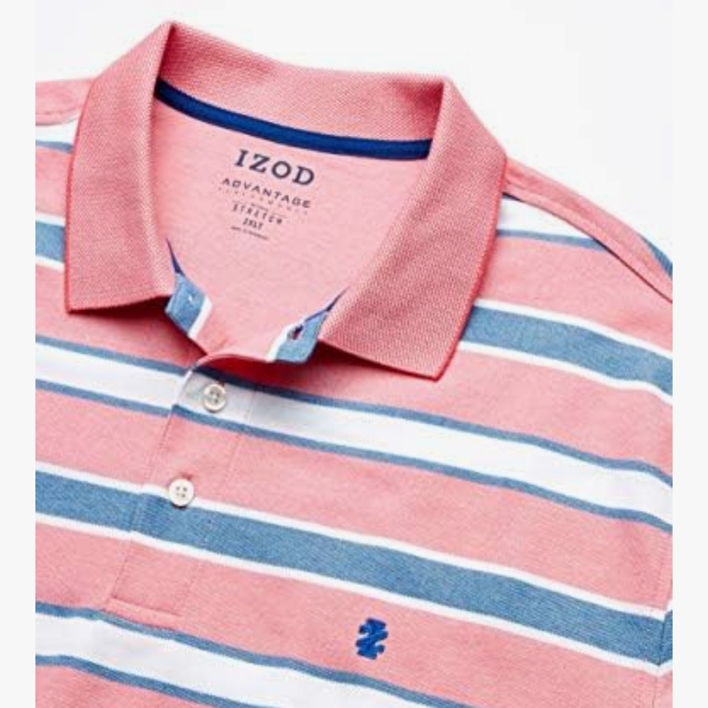Izod Pink and Navy Polo Shirt